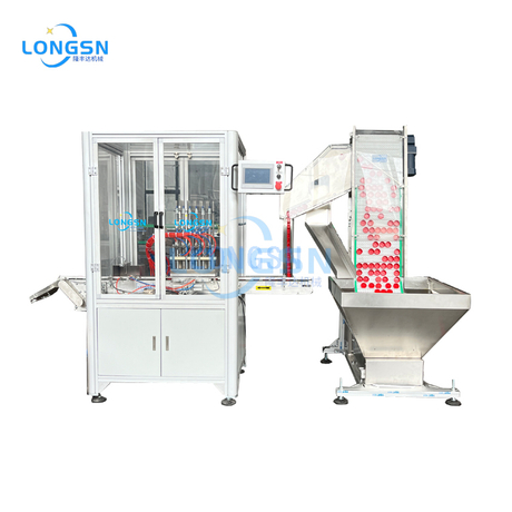 Machine d'insertion de doublure à capuchon en plastique à grande vitesse