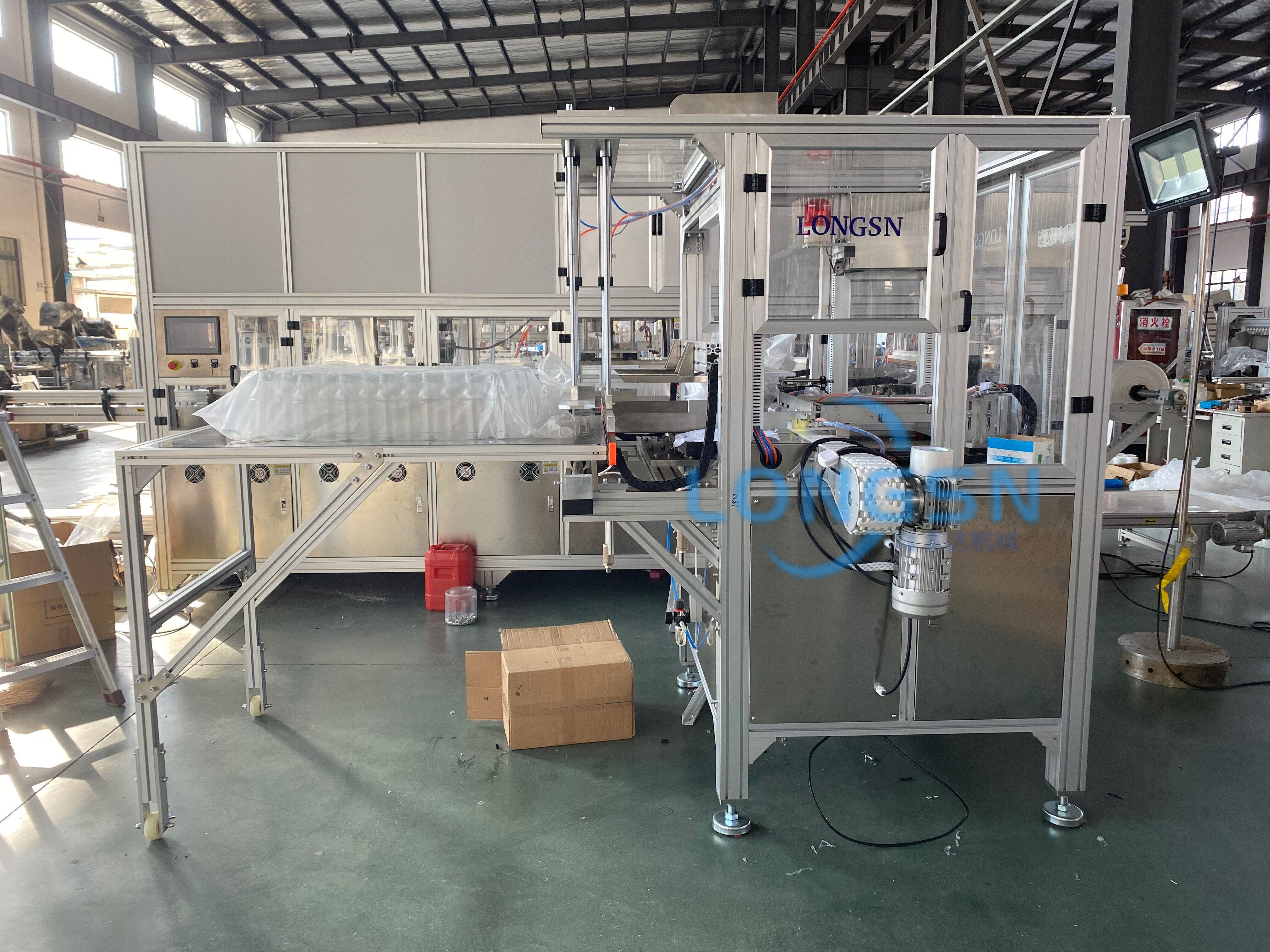 machine d'emballage de bouteille vide 