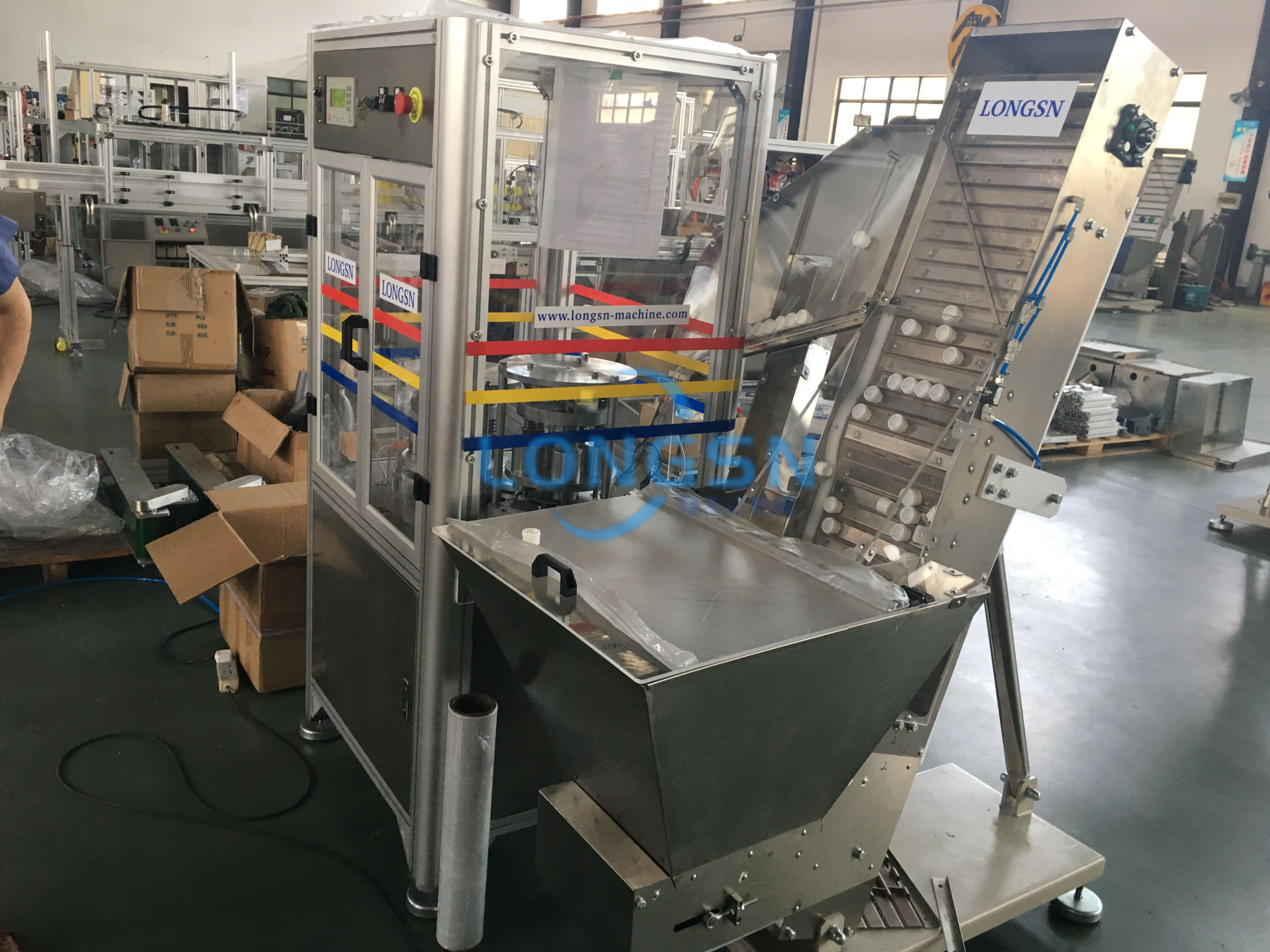 Machine de tranche de bouchon de bouteille