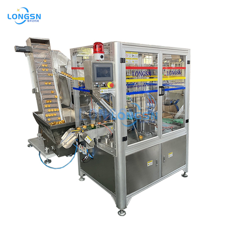 Machine de doublure de revêtement d'assemblage de bouchon de bouteille en plastique automatique